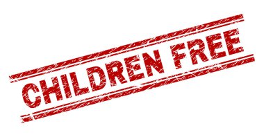 Grunge çocuklar ücretsiz damga mühür dokulu