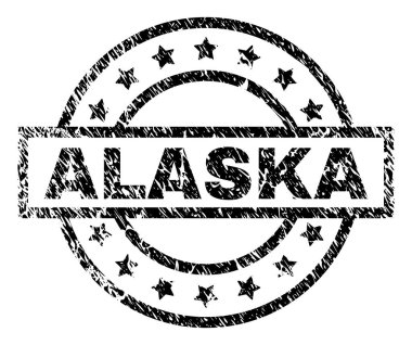 Dokulu Alaska damga mühür çizik