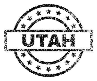 Grunge Utah damga mühür dokulu