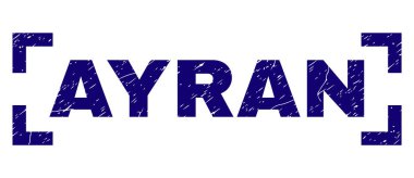 Grunge Ayran damga mühür köşeleri içinde dokulu