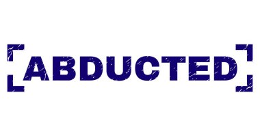 Dokulu kaçırılan damga mühür köşeler arasında çizik