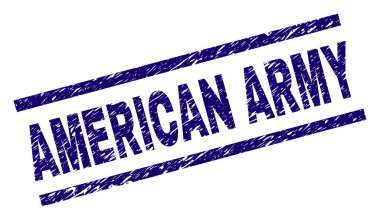 Dokulu Amerikan ordusu damga mühür çizik