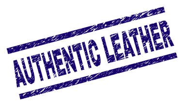 Grunge otantik deri damga mühür dokulu