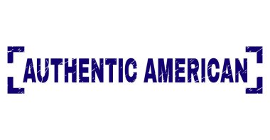 Dokulu otantik Amerikan damga mühür köşeleri içinde çizik