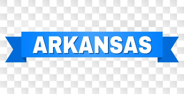 Kék csíkos Arkansas szöveggel — Stock Vector