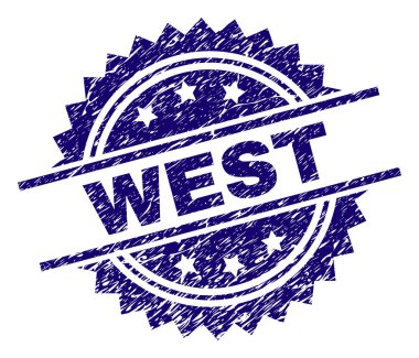 Dokulu Batı damga mühür çizik