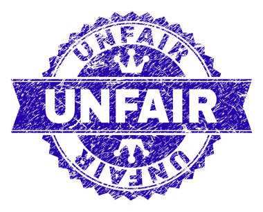 Grunge haksız damga mühür kurdele ile dokulu