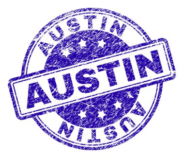 Dokulu Austin damga mühür çizik