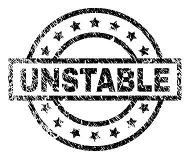 Grunge kararsız damga mühür dokulu