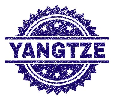 Dokulu Yangtze damga mühür çizik