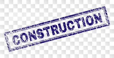 Grunge inşaat dikdörtgen damgası