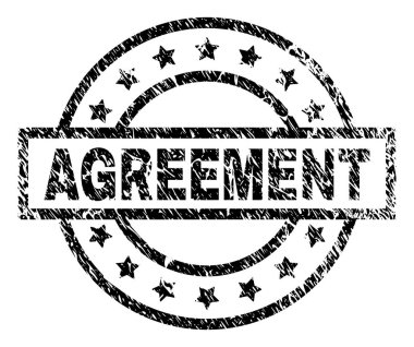 Grunge sözleşmesi damga mühür dokulu