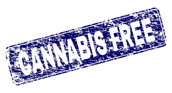 Yuvarlatılmış dikdörtgen damga çizilmiş esrar ücretsiz çerçeveli