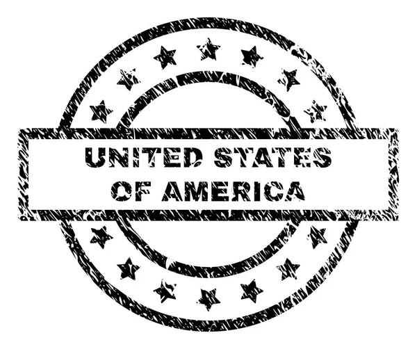 Amerika Birleşik Devletleri damga mühür grunge dokulu — Stok Vektör