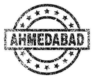 Dokulu Ahmedabad damga mühür çizik