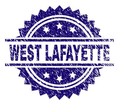 Dokulu West Lafayette damga mühür çizik