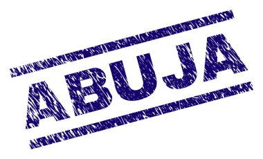 Dokulu Abuja damga mühür çizik