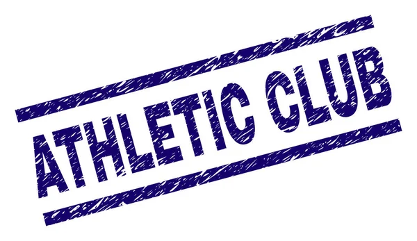 Dokulu Athletic Club damga mühür çizik — Stok Vektör