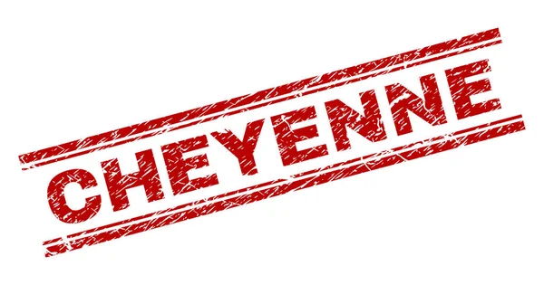 Çizik dokulu Cheyenne damga mühür