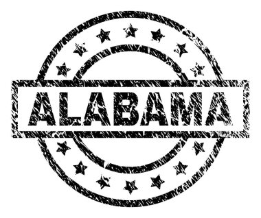 Çizik dokulu Alabama damga mühür