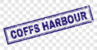 Grunge Coffs Harbour dikdörtgen damgası