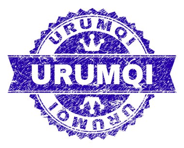 Dokulu Urumçi damga mühür kurdele ile çizik