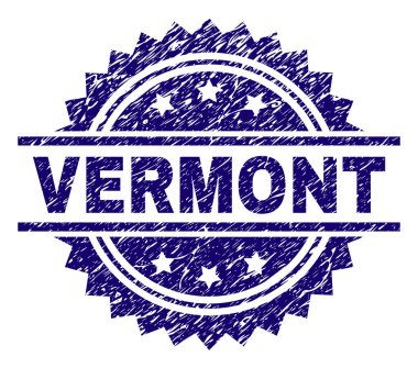 Dokulu Vermont damga mühür çizik