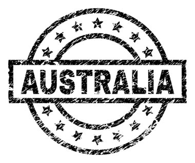Dokulu Avustralya damga mühür çizik
