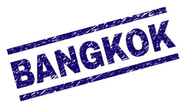 Dokulu Bangkok damga mühür çizik