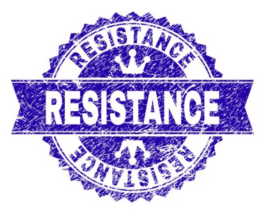 Dokulu direnç damga mühür kurdele ile çizik