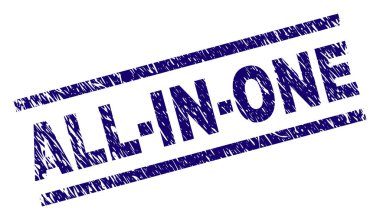 Dokulu tüm-içinde-bir damga mühür çizik