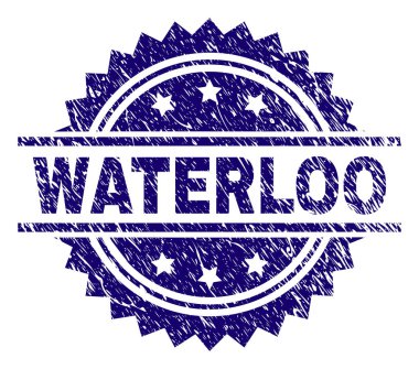 Dokulu Waterloo damga mühür çizik