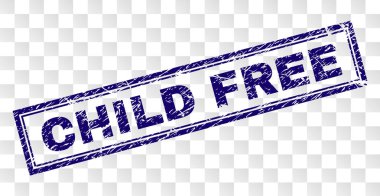 Grunge çocuk ücretsiz dikdörtgen damgası