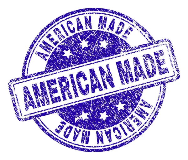 Selo de carimbo AMERICANO texturizado riscado —  Vetores de Stock