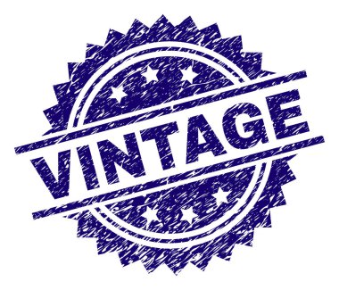 Dokulu Vintage damga mühür çizik