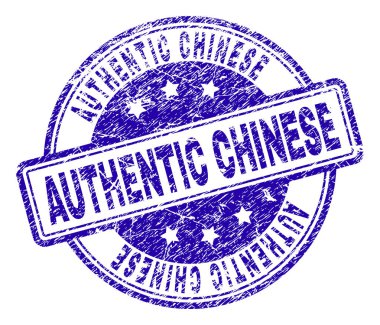 Çizik dokulu otantik Çin damga mühür