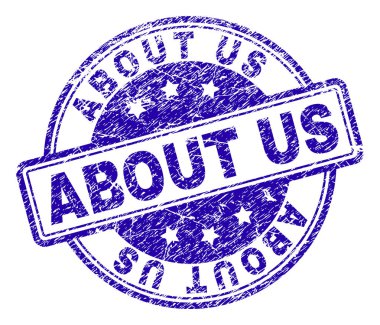 Hakkımızda damga mühür dokulu grunge