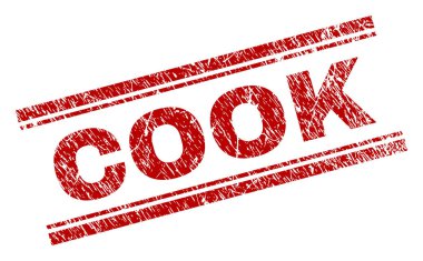 Grunge Cook damga mühür dokulu