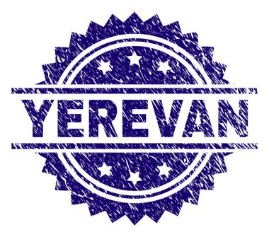 Grunge Yerevan damga mühür dokulu