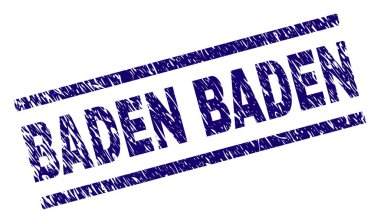 Dokulu Baden Baden damga mühür çizik
