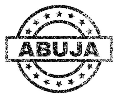 Grunge Abuja damga mühür dokulu
