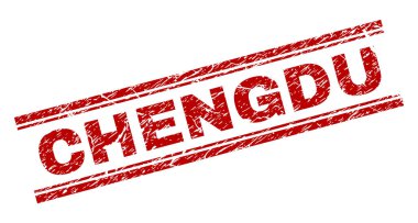 Grunge Chengdu damga mühür dokulu