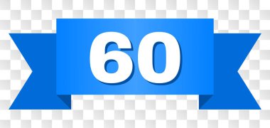 60 resim yazısı ile mavi bant