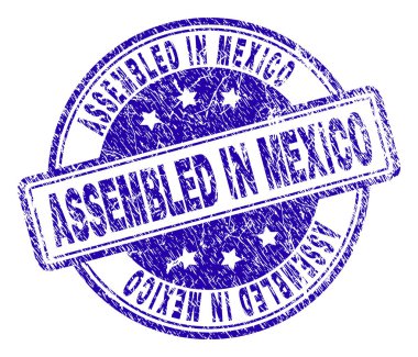 Meksika damga mühür içinde monte dokulu çizik