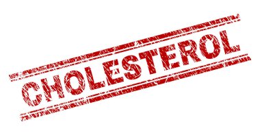 Grunge kolesterol damga mühür dokulu