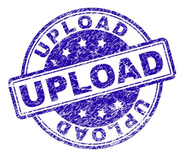 Grunge Upload damga mühür dokulu