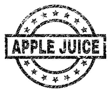 Dokulu elma suyu damga mühür çizik