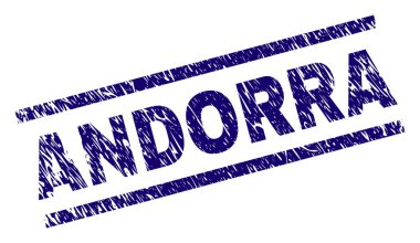 Grunge Andorra damga mühür dokulu