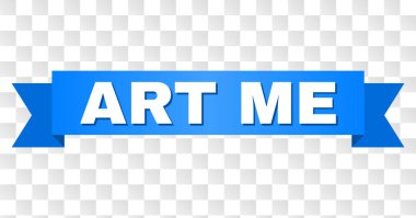 Mavi bant ile sanat bana resim yazısı