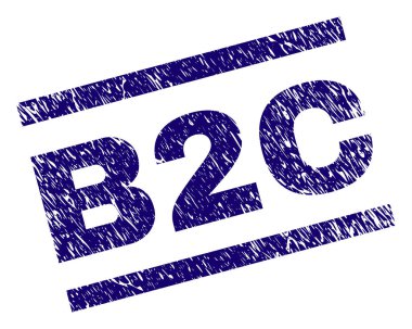 Grunge B2c damga mühür dokulu